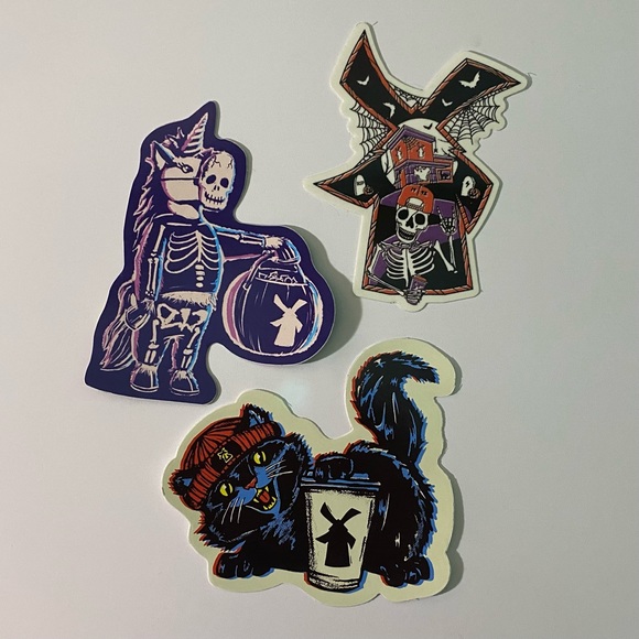 Pack of 3 Dutch Bros Halloween Stickers - Picture 1 of 1